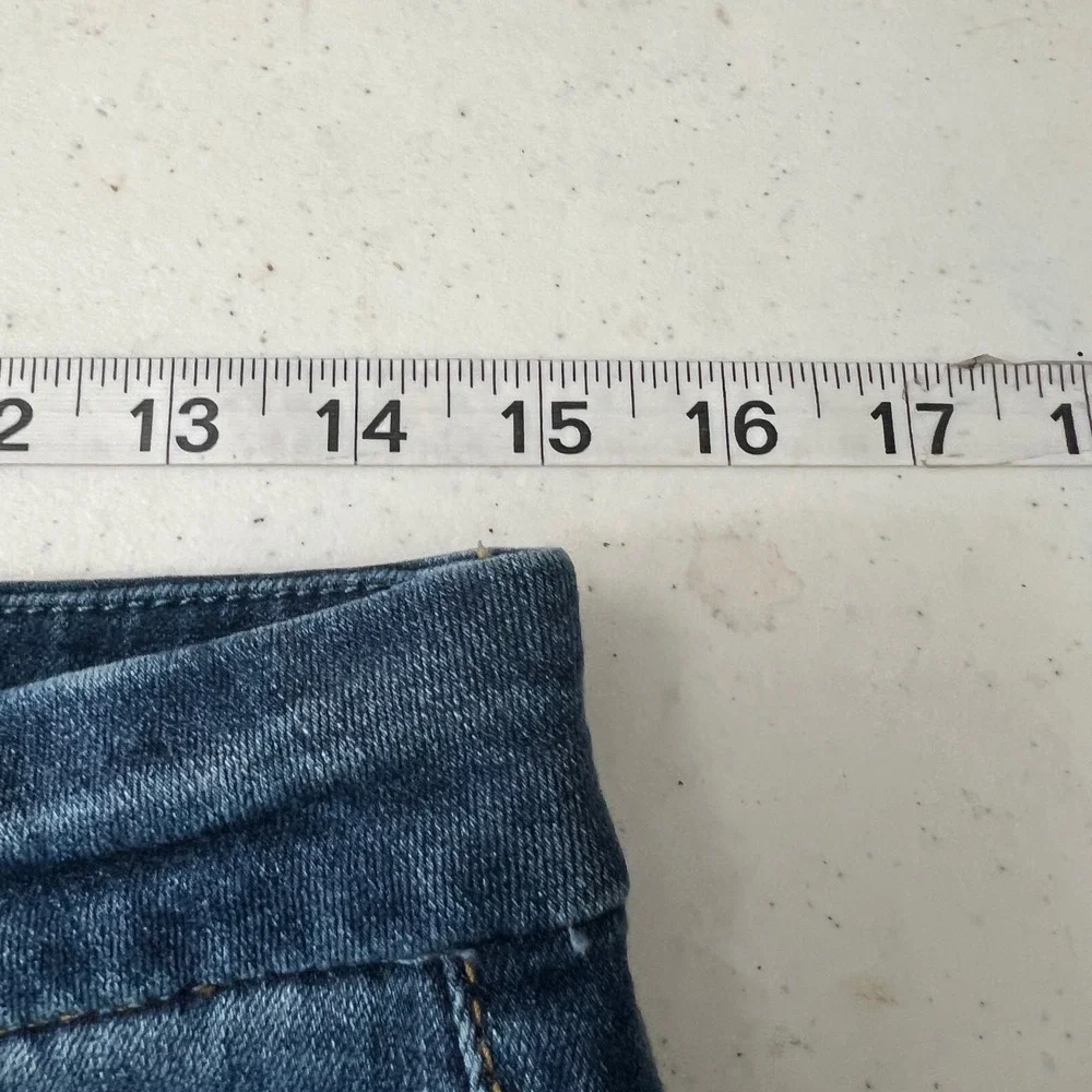 American Eagle High Waisted Skinny Distressed Jeans Dark Wash 8 Regular